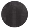Tappeto lavabile antiscivolo, tinta unita, antracite, 120 cm, rotondo