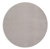 Tappeto lavabile e antiscivolo, tinta unita, sabbia, 120 cm, rotondo