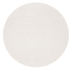 Tappeto rotondo lavabile e antiscivolo, tinta unita, Crema, Ø 120 cm