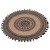 SET DE TABLE 38 CM JUTE IMPRIME ET POMPONS RENATA NOIR