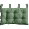 Tête De Lit Murale Matelassée Panama 70x45 Cm - 100% Coton, Rouge, à Suspendre Avec Boutons