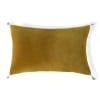 Cuscino cotone giallo senape 50x30 cm