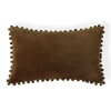 Cojín algodón marrón roble 50x30