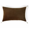 Cuscino cotone marrone rovere 50x30 cm