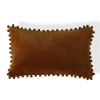 Cojín algodón marrón tabaco 50x30