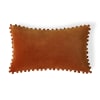 Cojín algodón terracotta 50x30