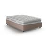 Letto piazza e mezza in tessuto tortora 120x190 cm