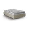Letto piazza e mezza in tessuto beige 120x190 cm