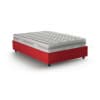 Letto piazza e mezza in tessuto rosso 120x190 cm