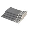 Servilletas (x4) algodón gris medio 45x45