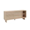 Buffet en bois massif naturel - 1 étagères - 150 cm Verni