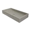 Vasque à poser en Terrazzo gris 70 × 35