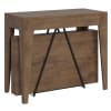 Consolle allungabile 90x42/198 cm effetto legno, noce