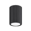 Lampada da soffitto nero alluminio