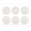 Lot de 6 assiettes blanc en porcelaine 21cm