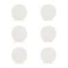 Lot de 6 assiettes blanc en porcelaine 16cm