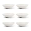 Lot de 6 assiettes creuse blanc en porcelaine 21xh5cm