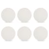 Lot de 6 assiettes blanc en porcelaine 27cm