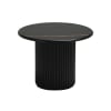 Tavolo basso rotondo scandinavo nero