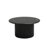 Tavolo basso rotondo scandinavo nero
