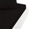 Drap housse en percale de coton Noir 90x200 cm