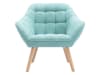 Fauteuil droit vert amande