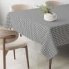 Mantel vichy pequeño gris oscuro teflonado confeccionado 220x140cm
