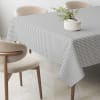 Mantel vichy pequeño gris claro teflonado confeccionado 260x140cm