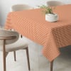 Mantel vichy pequeño naranja teflonado confeccionado 200x140cm