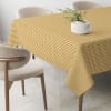 Mantel vichy pequeño oro teflonado confeccionado 180x140cm