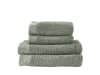 Lot De 2 Serviettes En 100% Coton Peigné 650 G Vert 50x100 Cm Army Green M23032121