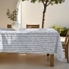 Nappe anti-taches 100% coton bleu 200x155 cm