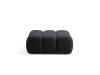 Pouf en métal et tissu gris clair Elly | Maisons du Monde