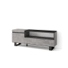 Mueble tv efecto madera cemento 150x35x57cm con patas