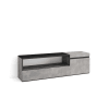 Mueble tv efecto madera cemento 150x35x45cm