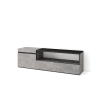 Mueble tv efecto madera cemento 150x35x45cm