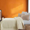 Chemin de lit en percale de coton surpiqué ficelle 80x200 cm