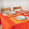 Mantel individual lino 100% naranja claro (x2)