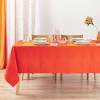 Mantel liso 100% lino naranja 155x155 cm