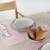 Mantel individual lino 100% rosa (x2)