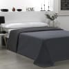 Colcha bicolor reversible antracita/negro cama 150cm
