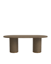 Mesa de comedor de microcemento en color tierra, 180cm