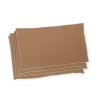 Manteles individuales (x4) lino avellana/dorado 30x50