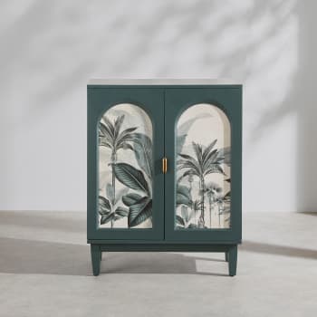 Buffet de rangement en cannage vert céladon Bohème | Maisons du Monde