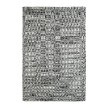 Mandoor - Tapis géométrique scandinave en laine graphite 120x170