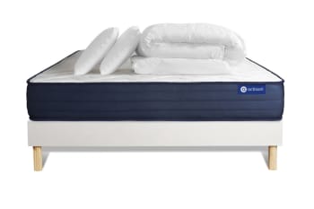 Actiflex life - Pack prêt à dormir 180x200 cm sommier kit blanc