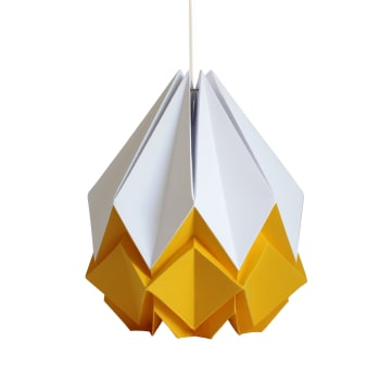 HANAHI - Suspension origami bicolore en papier taille L
