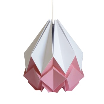 HANAHI - Suspension origami bicolore en papier taille L