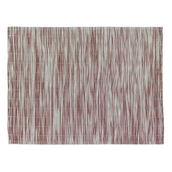 Treza - Set de table  en polyester lie de vin 33 x 45