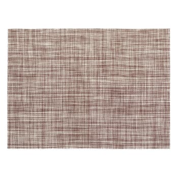 Lina - Set de table  en polyester prune 33 x 45